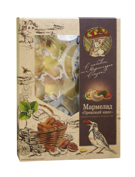 орех Мармелад «Ореховый микс» (грецкий орех, миндаль, кешью) 500гр