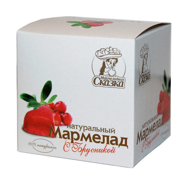 брусника100 Мармелад «С брусникой» 100гр (12шт)