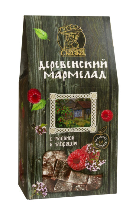Мармелад  деревенский "С яблоком, малиной и чабрецом" 300гр