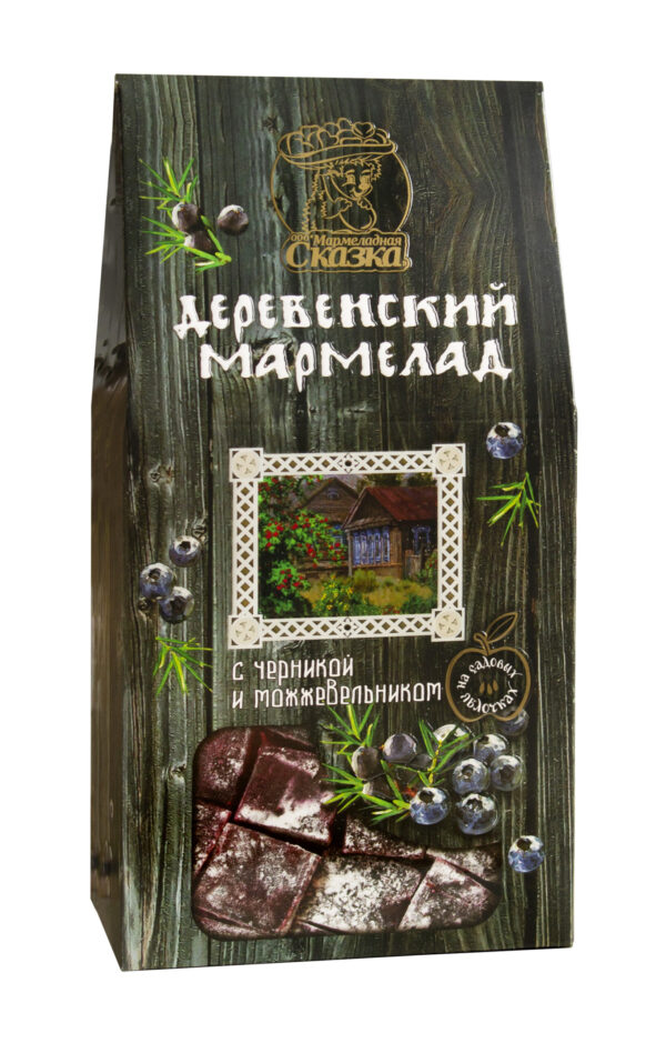 можжевельник Мармелад деревенский "С яблоком, черникой и можжевельником" 300гр