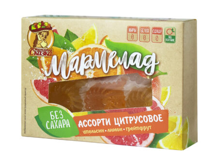 Мармелад   на фруктозе "Ассорти цитрусовое"