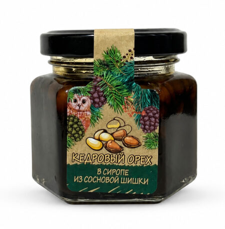 Кедровый орех в сиропе из сосновой шишки.130г