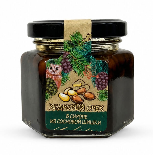 kedrwiwka Кедровый орех в сиропе из сосновой шишки.130г